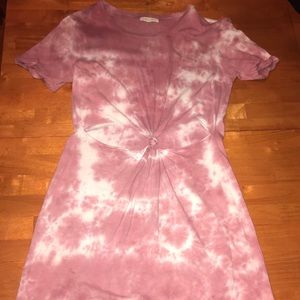 Tie dye t shirt cotton dress